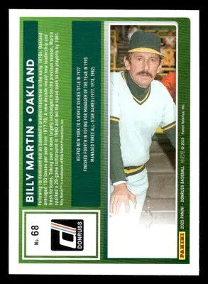 2025 Donruss #68 Billy Martin - Baseball Card Single