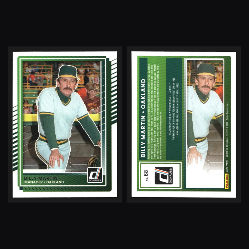 2025 Donruss #68 Billy Martin Oakland Athletics - Baseball Card Single