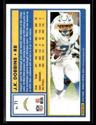 2025 Donruss #71 JK Dobbins - Football Card Single