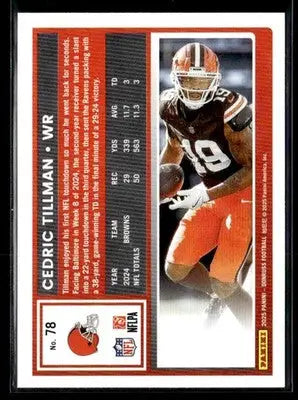 2025 Donruss #78 Cedric Tillman - Football Card Single