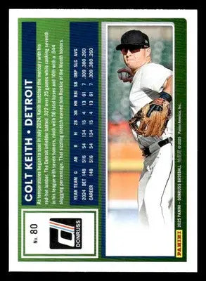 2025 Donruss #80 Colt Keith - Baseball Card Single