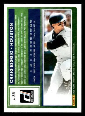 2025 Donruss #85 Craig Biggio - Baseball Card Single