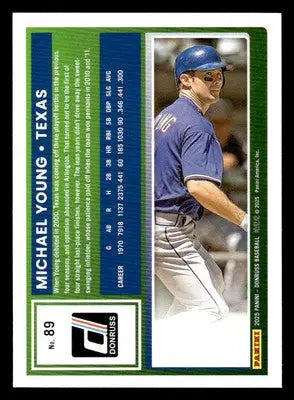 2025 Donruss #89 Michael Young - Baseball Card Single