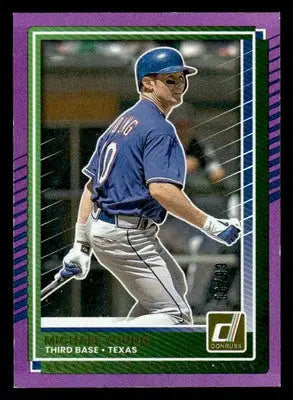 2025 Donruss #89 Michael Young Holo Purple - #56/99 - Baseball Card Single