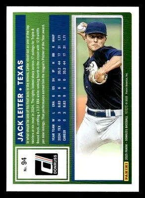2025 Donruss #94 Jack Leiter - Baseball Card Single