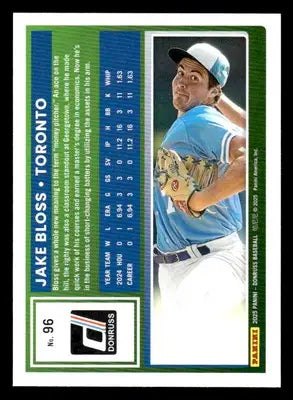 2025 Donruss #96 Jake Bloss - Baseball Card Single