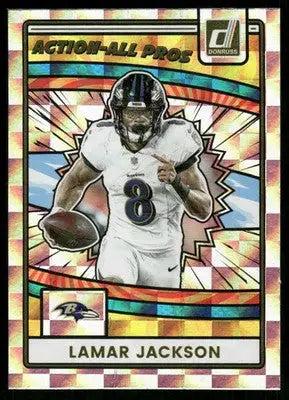 2025 Donruss Action All Pros Lamar Jackson #AAP-LJA Football - Football Card Single