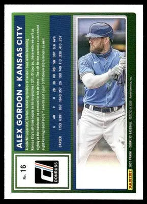 2025 Donruss Alex Gordon #16 Baseball - Baseball Card Single