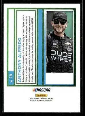 2025 Donruss Anthony Alfredo #78 B.J. McLeod Motorsports - Racing Card Single