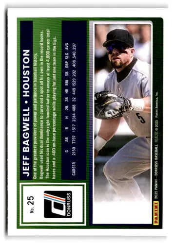 2025 Donruss Base #25 Jeff Bagwell NM-MT Astros ID:78513 - Baseball Card Single