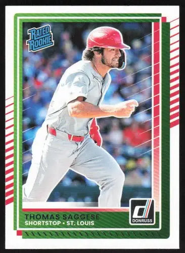 2025 Donruss Base #30 Thomas Saggese NM-MT Cardinals ID:78516 - Baseball Card Single