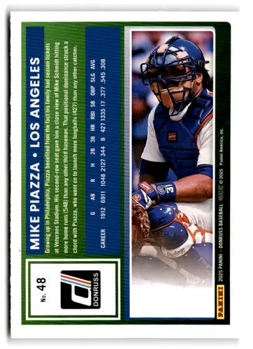 2025 Donruss Base #48 Mike Piazza NM-MT Dodgers ID:78526 - Baseball Card Single