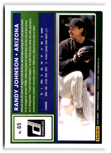 2025 Donruss Base #65 Randy Johnson NM-MT Diamondbacks ID:78534 - Baseball Card Single