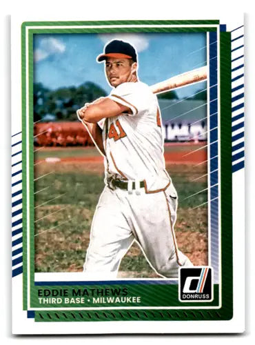 2025 Donruss Base #67 Eddie Mathews NM Near Mint Braves ID:79442 - Baseball Card Single