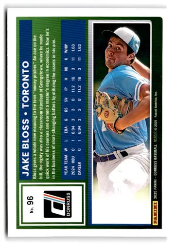 2025 Donruss Base #96 Jake Bloss NM-MT Blue Jays ID:78549 - Baseball Card Single