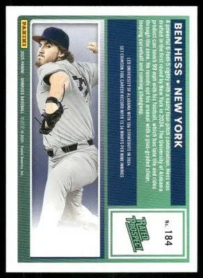 2025 Donruss Ben Hess #184 Rated Prospect Baseball - Baseball Card Single