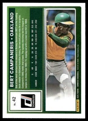 2025 Donruss Bert Campaneris #42 Baseball - Baseball Card Single
