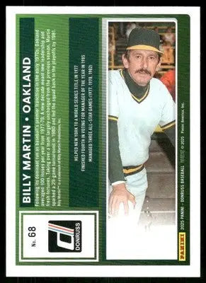 2025 Donruss Billy Martin #68 Baseball - Baseball Card Single