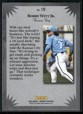 2025 Donruss Bobby Witt Jr. #15 Elite Series Baseball - Baseball Card Single