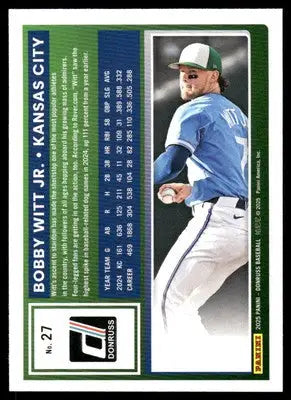 2025 Donruss Bobby Witt Jr. #27 Baseball - Baseball Card Single