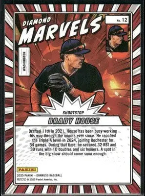 2025 Donruss Brady House #12 Marvels Baseball - Baseball Card Single
