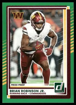 2025 Donruss Brian Robinson Jr. #30 Press Proof Football - Football Card Single