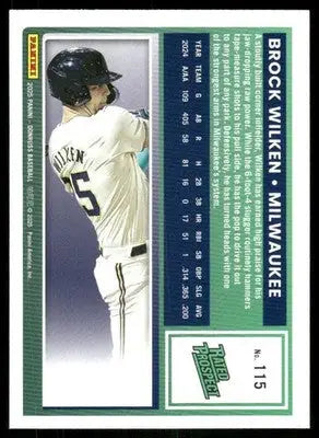 2025 Donruss Brock Wilken #115 Rated Prospect Baseball - Baseball Card Single