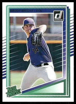 2025 Donruss Brody Brecht #105 Rated Prospect Baseball - Baseball Card Single