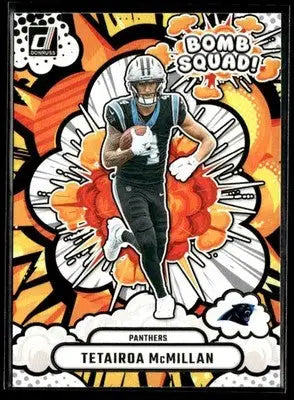 2025 Donruss #BS-TMN Tetairoa McMillan Bomb Squad RC Carolina Panthers - Football Card Single