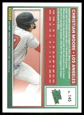 2025 Donruss Christian Moore #145 Rated Prospect Baseball - Baseball Card Single