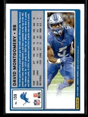 2025 Donruss David Montgomery #159 Detroit Lions - Football Card Single