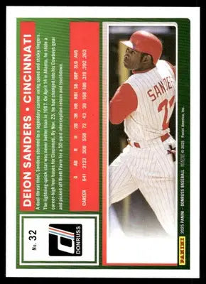 2025 Donruss Deion Sanders #32 Baseball - Baseball Card Single