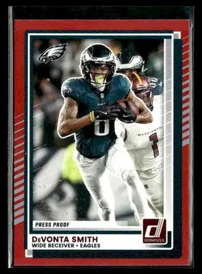 2025 Donruss DeVonta Smith #34 Press Proofs Red Philadelphia Eagles - Football Card Single