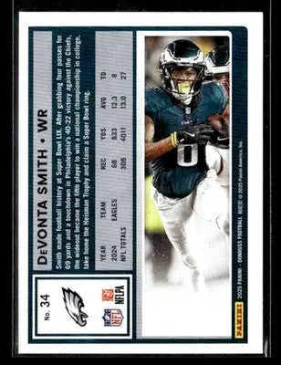 2025 Donruss DeVonta Smith #34 Press Proofs Red Philadelphia Eagles - Football Card Single