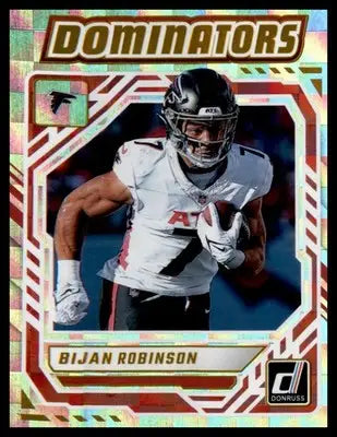 2025 Donruss Dominators #DOM-BRN Bijan Robinson - Football Card Single