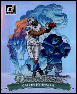 2025 Donruss Downtown! 5x7 #4 Calvin Johnson - Football Card Single