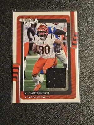 2025 Donruss #DTH-CBN Chase Brown Donruss Threads - Football Card Single