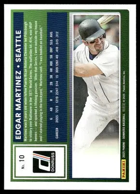2025 Donruss Edgar Martinez #10 Baseball - Baseball Card Single