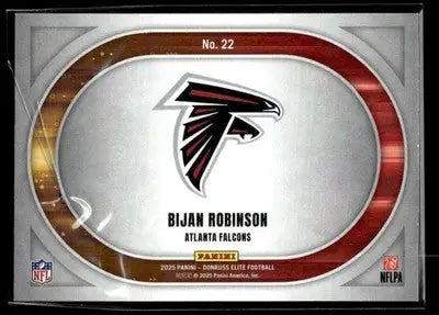 2025 Donruss Elite #22 Bijan Robinson Full Throttle #/799 - Football Card Single