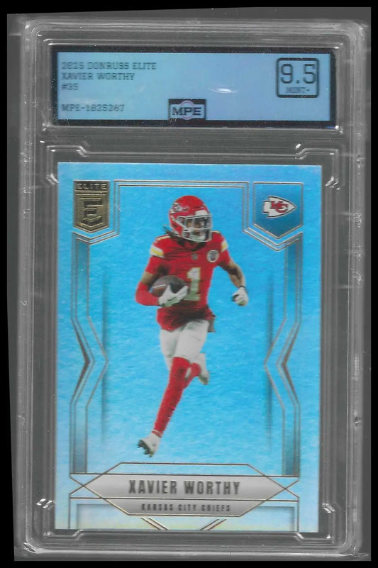 2025 Donruss Elite #35 Xavier Worthy MPE 9.5 - Football Card Single