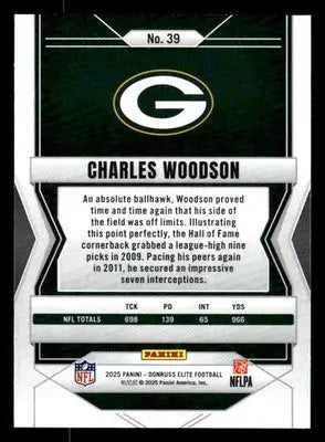 2025 Donruss Elite #39 Charles Woodson - Football Card Single