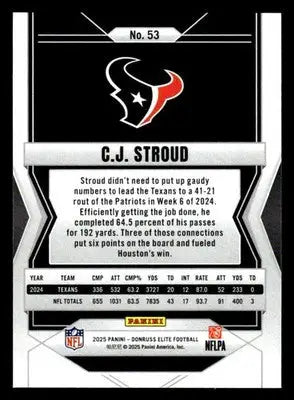 2025 Donruss Elite #53 C.J. Stroud