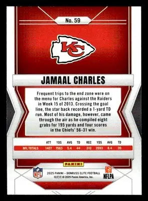2025 Donruss Elite #59 Jamaal Charles - Football Card Single