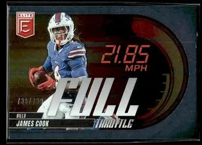 2025 Donruss Elite #6 James Cook Full Throttle #/799