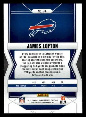 2025 Donruss Elite #74 James Lofton - Football Card Single