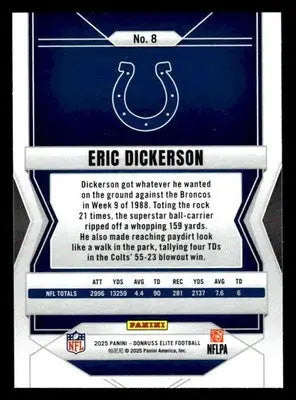 2025 Donruss Elite #8 Eric Dickerson - Football Card Single
