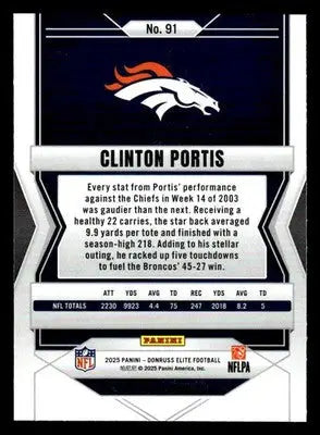 2025 Donruss Elite #91 Clinton Portis - Football Card Single
