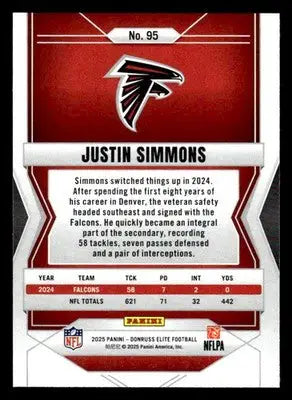 2025 Donruss Elite #95 Justin Simmons - Football Card Single