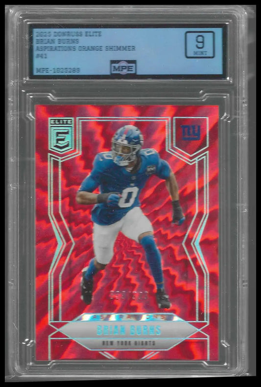 2025 Donruss Elite Aspirations Shimmer #41 Brian Burns MPE 9 - Football Card Single