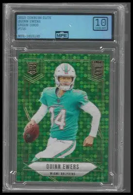 2025 Donruss Elite Green Disco #116 Quinn Ewers Rookie MPE 10 - Football Card Single